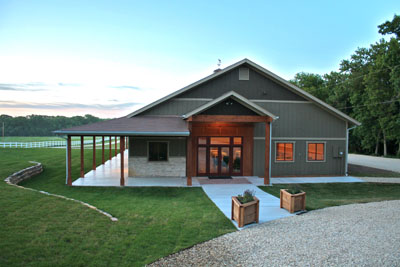 Blue Sage Barn Exterior View to Entrance